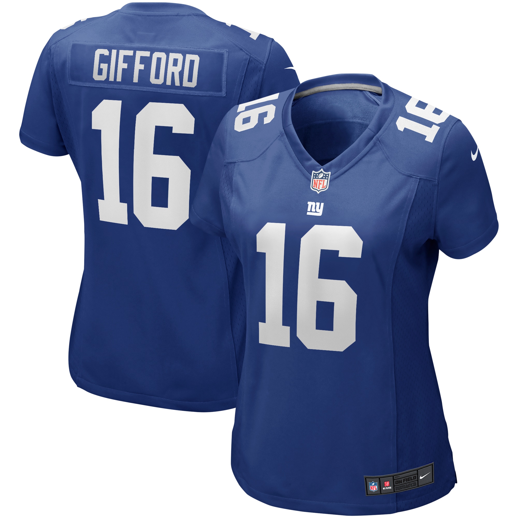 Women’s New York Giants Frank Gifford Royal Game Retired Player Jersey