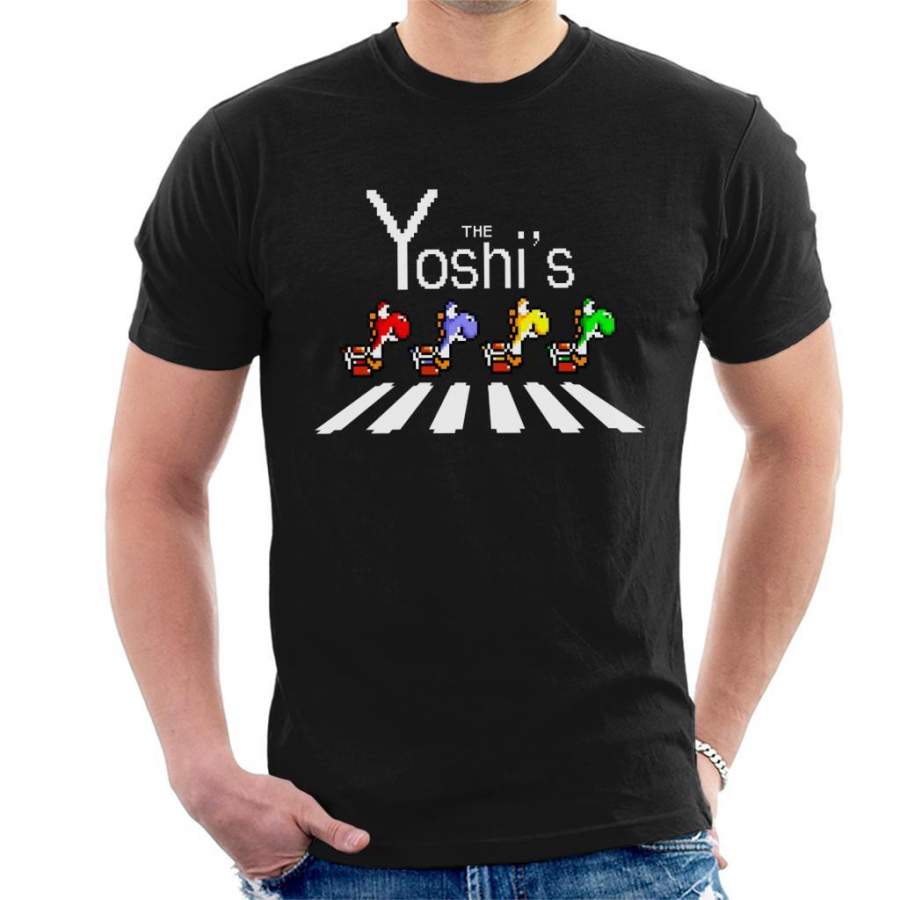 The Yoshis Super Mario Abbey Road Men’s T-Shirt