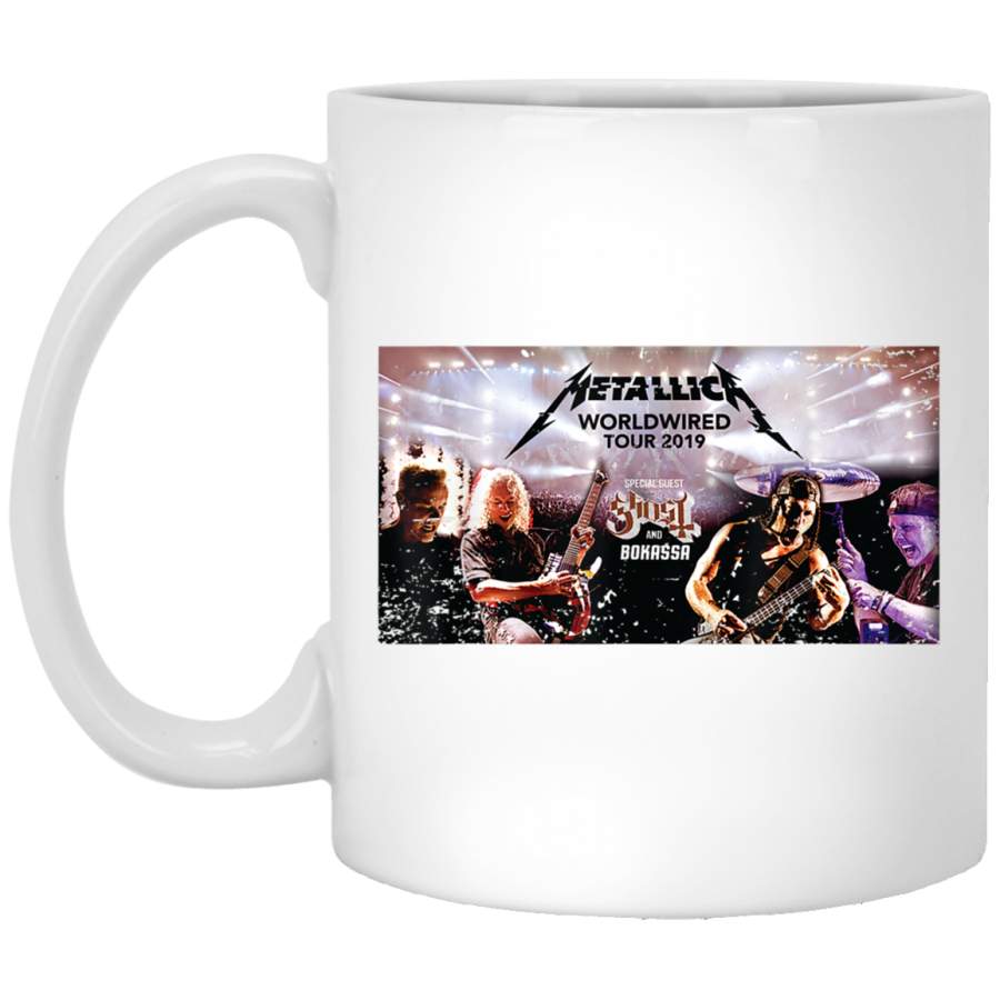 We All Love Metallica-Skull Fire Mug 2019 Cool White Mug