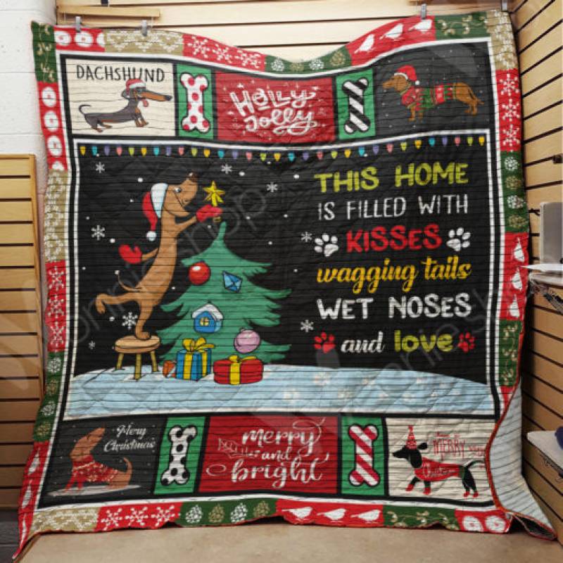 Dachshund Dog Christmas Blanket AU2201 97O47