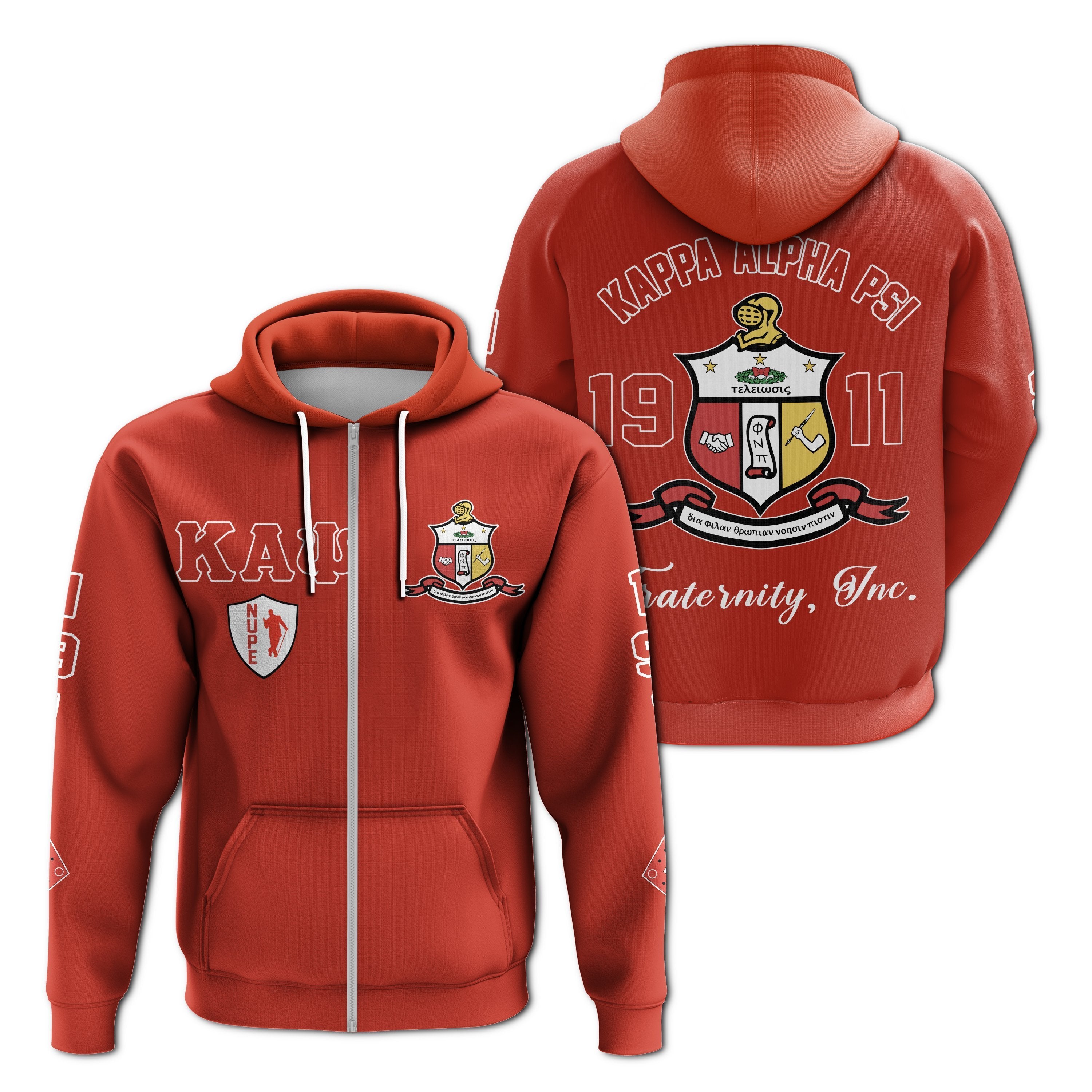 Greek Life Hoodie – Kappa Alpha Psi Edsel Zip Hoodie