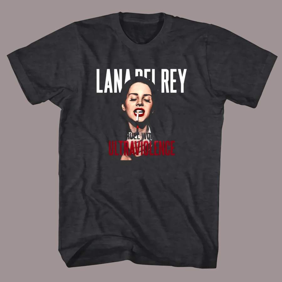 Lana Del Rey Ultraviolence Pop Rock Singer Men’s Black T Shirt Tee Shirt Fashion Clothing