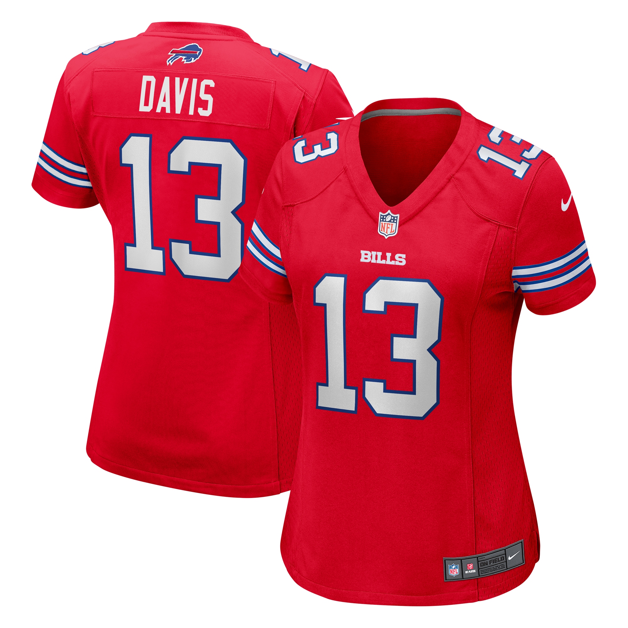 Women’s Buffalo Bills Gabe Davis Red Player Jersey