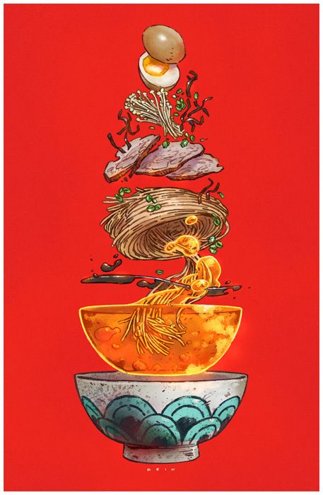 Tonkatsu Ramen Print from Paul Reinwand fashionstation 0608 2298
