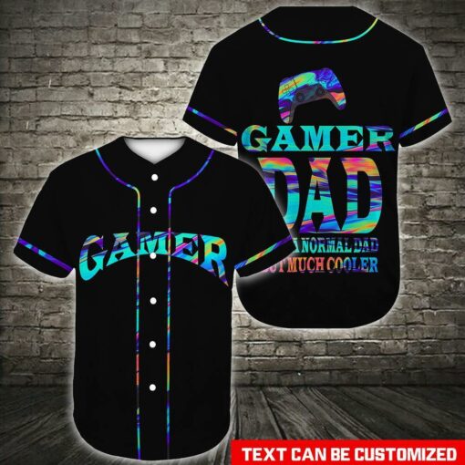 Gamer Dad Like A Normal Dad But Much Cooler Baseball Shirt For Gamers, Game Lovers, Video Game Lovers, Happy Father’S Day, Gift For Dad