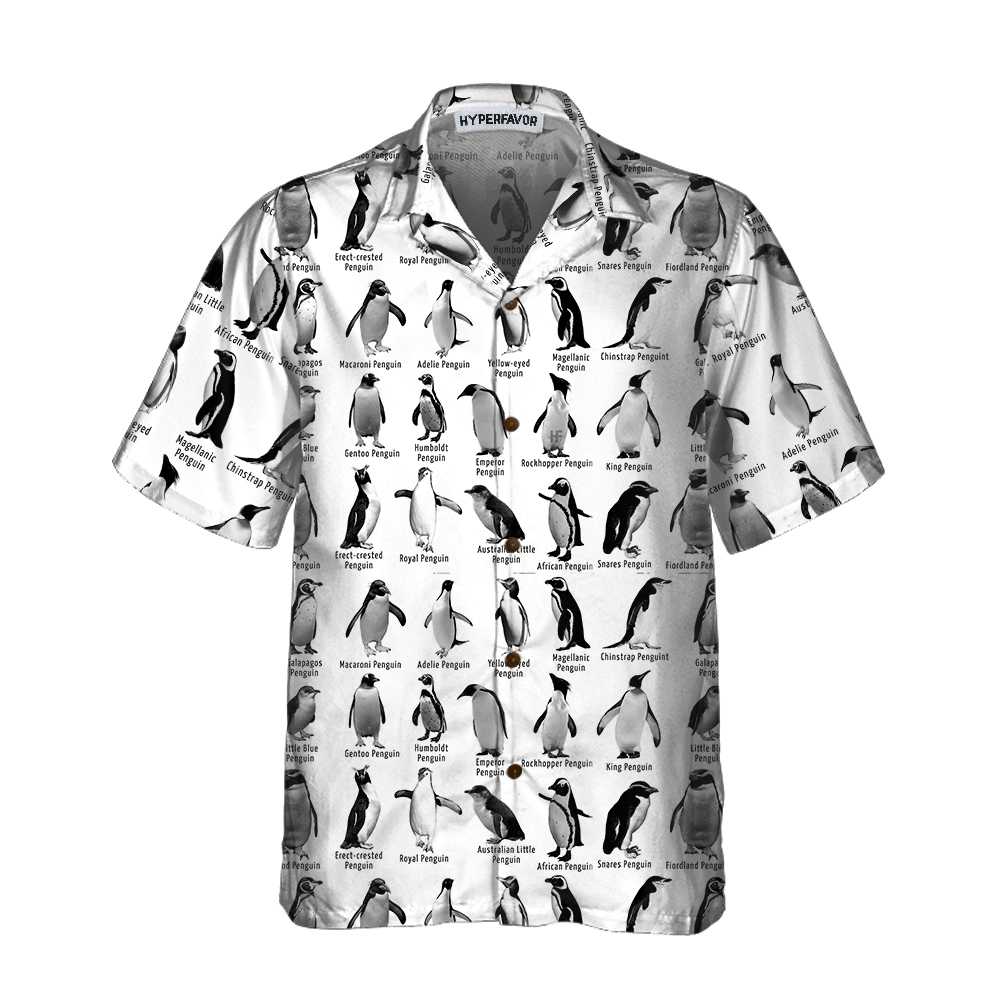 Penguin World Hawaiian Shirt, Cool Penguin Shirt For Men, Penguin Themed Gift Idea