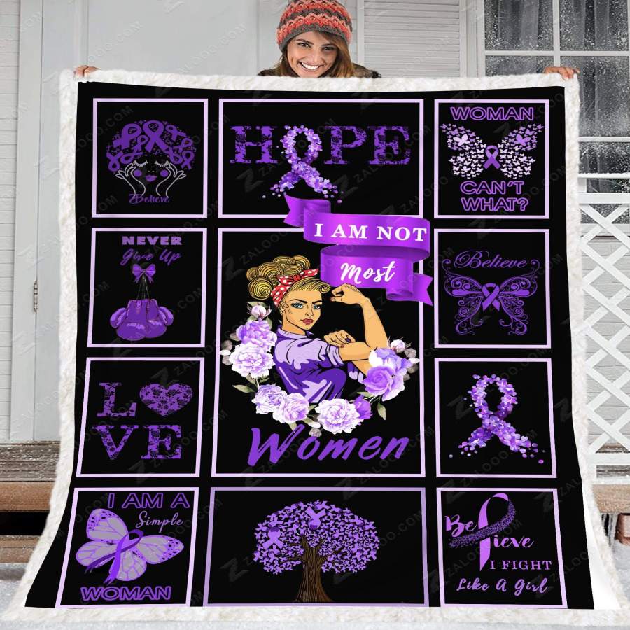 Zalooo – Fleece Blanket – Cancer Blanket – I am not most women