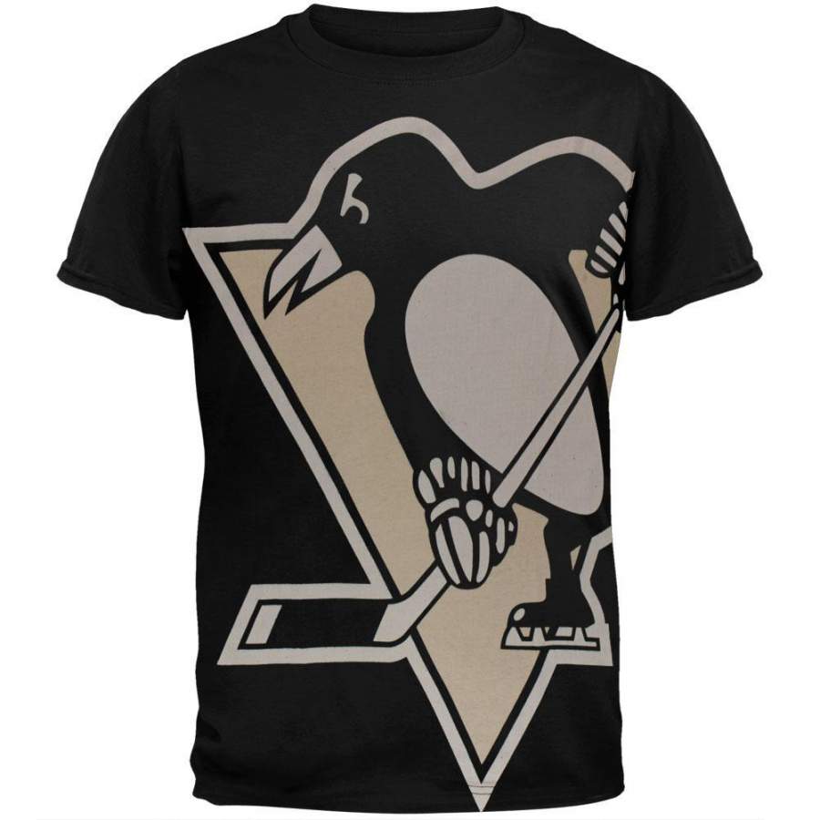 Pittsburgh Penguins – Overgrown Logo Soft Adult T-Shirt