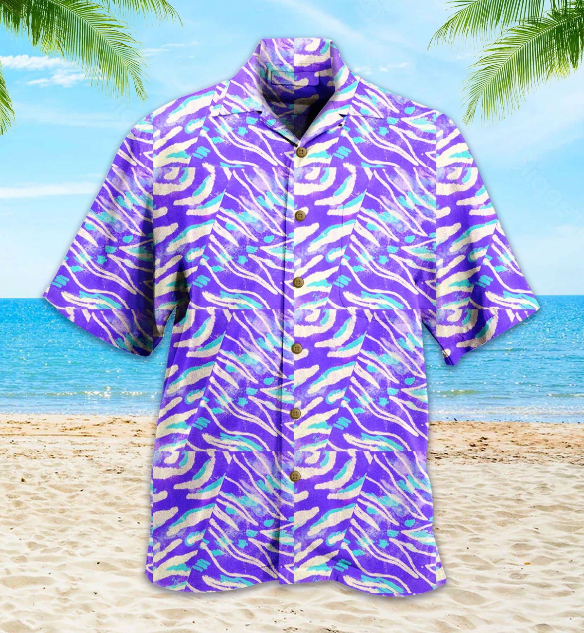 Purple Zebra Hawaii Shirt 26 Ha53082