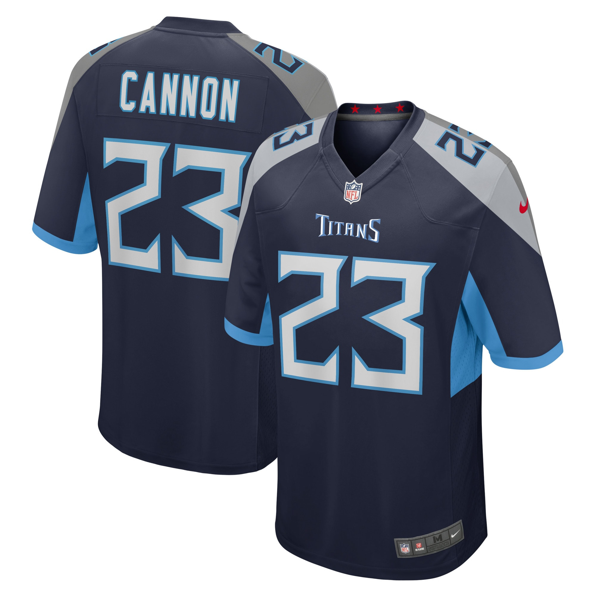 Trenton Cannon Tennessee Titans Player Game Jersey – Navy NFL