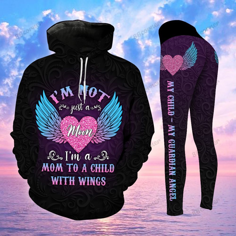 Mom To A Child With Wings Legging And Hoodie Set