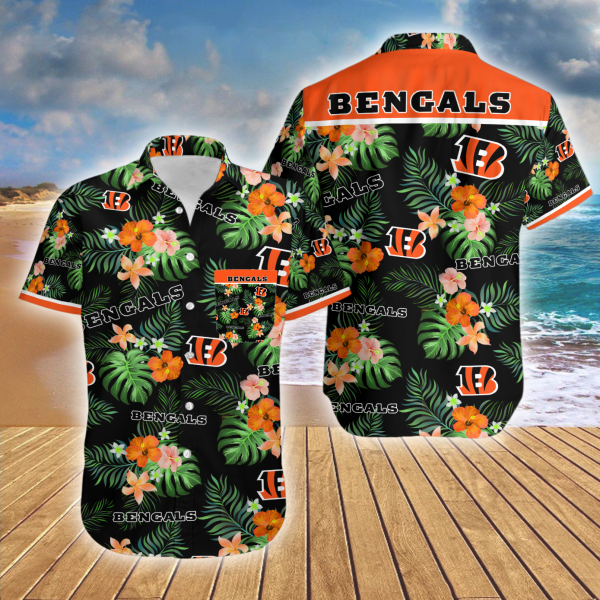 Hawaii Shirt Island Cincinnati Bengals Summer Button Up Shirt S2150