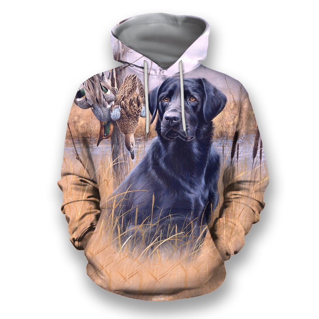 All Over Printed Black Golden Retriever