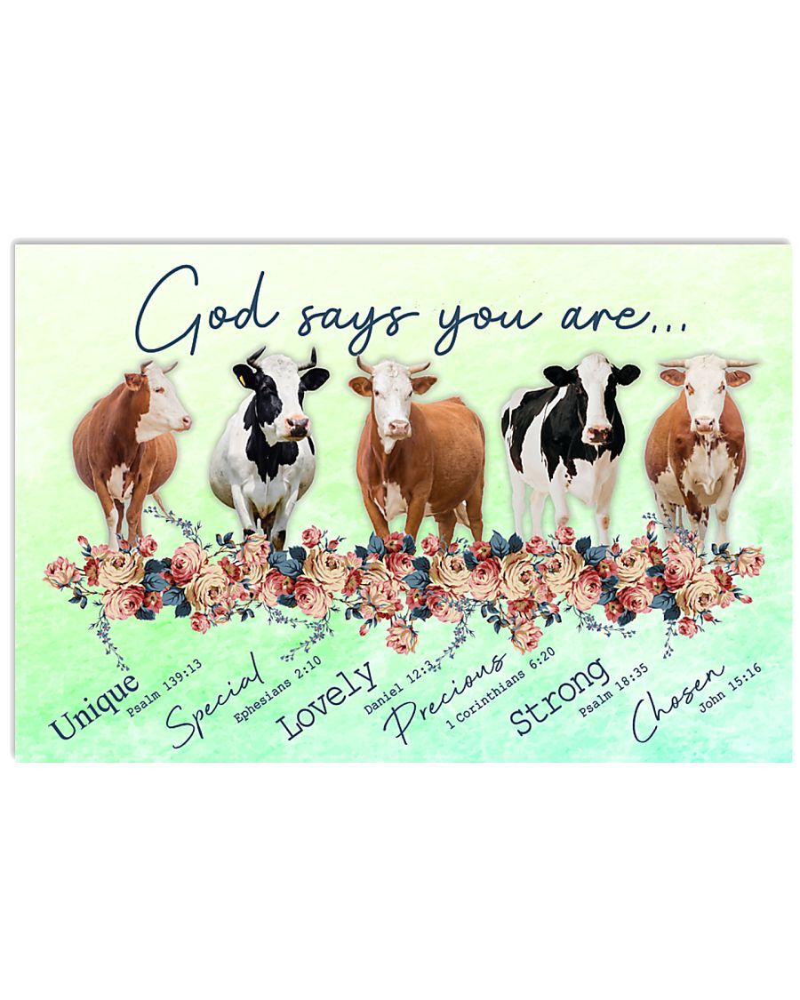 Cow God Says You Are Poster And Canvas, Wall Decor, Wall Art, Canvas Instructure, Wall Art, Poster Store, Wall Decals, Canvas Wall Art