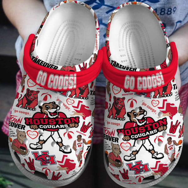 Houston Cougars NCAA Sport Crocss Crocss Crocband Clogs Shoes Comfortable For Men Women and Kids