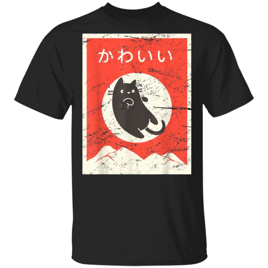 Vintage Japanese Cat Kawaii Anime TShirt