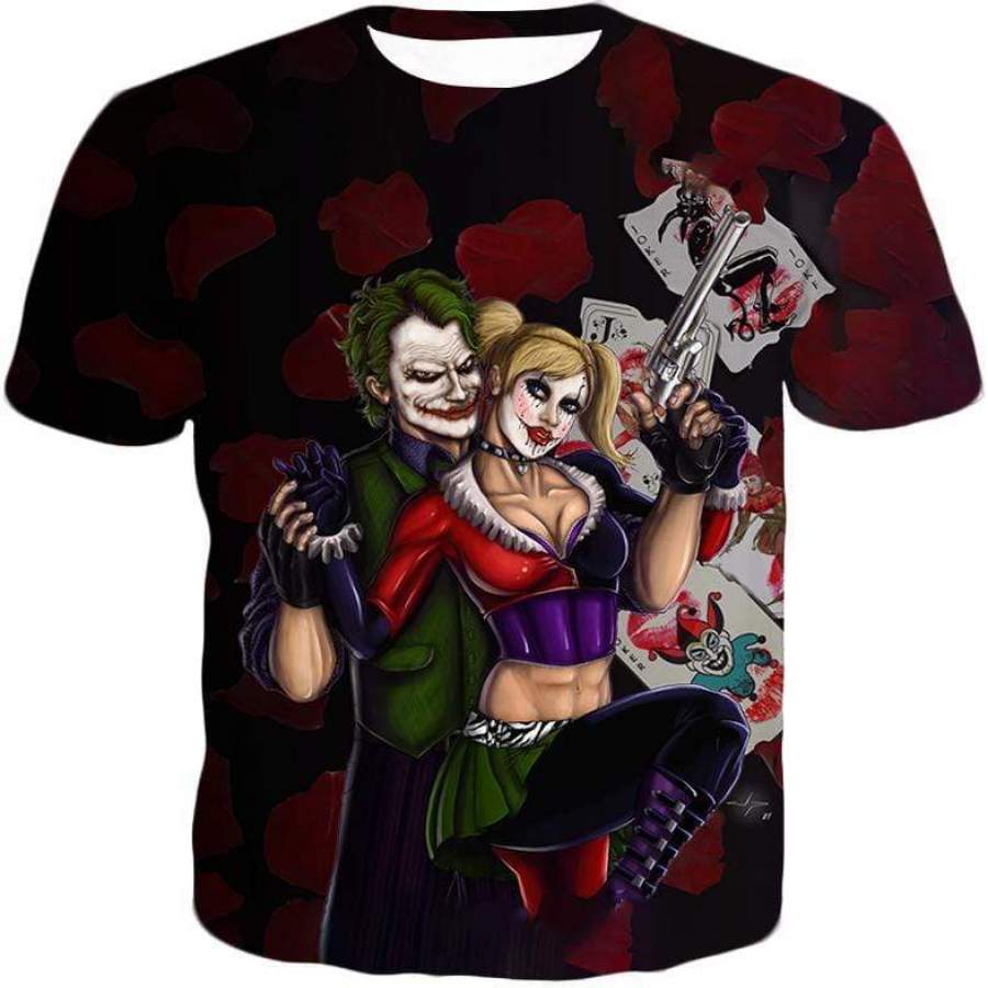 Best Villain Couple Joker X Harley Quinn Graphic T-Shirt