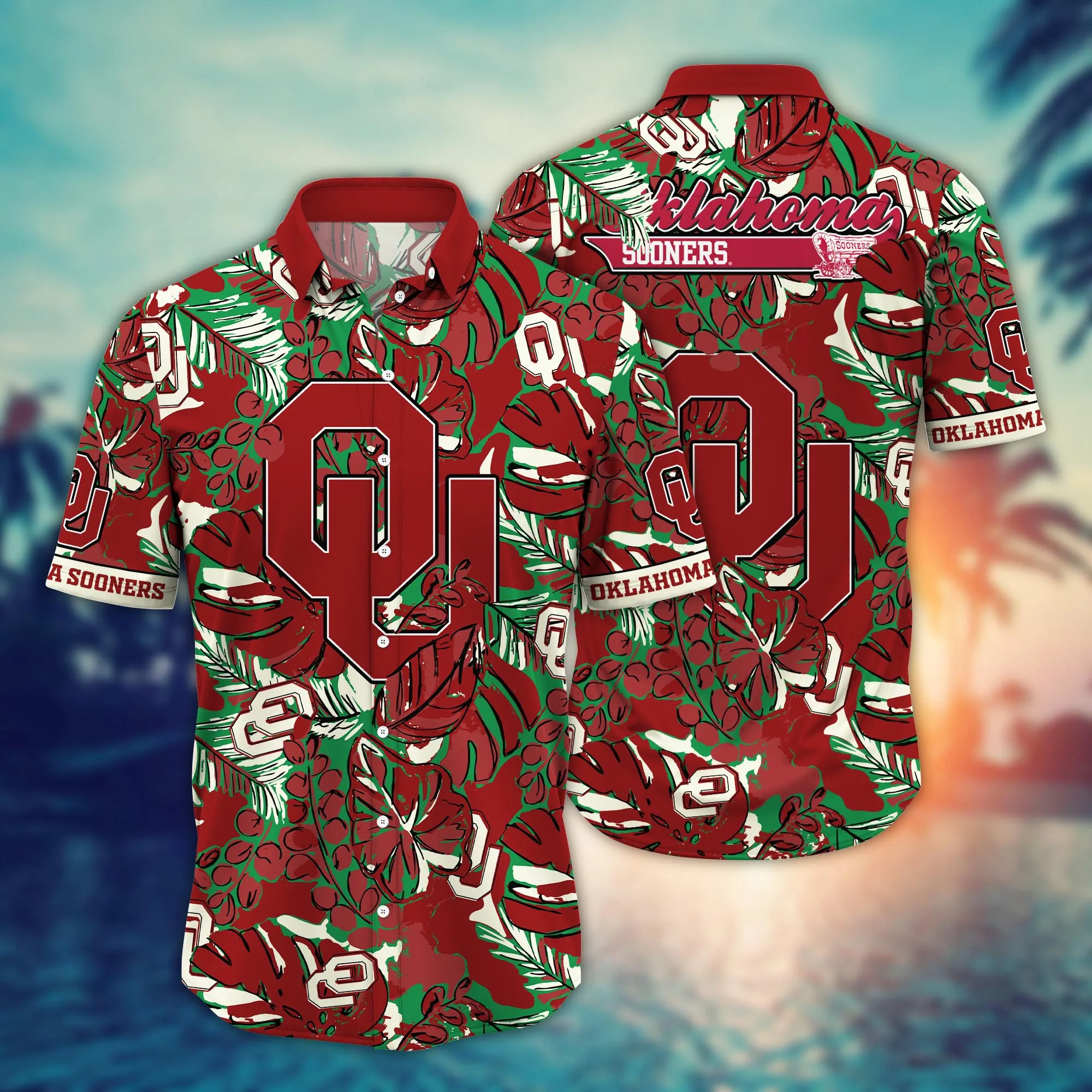 Oklahoma Sooners NCCA Hawaiian Shirt Balmy Aloha Shirt