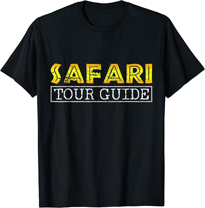 Vintage Safari Tour Guide Africa Vacation Kenya Namibia Gift T-Shirt