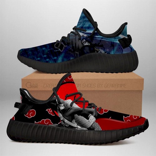 Best Akatsuki Kisame Yz Sneakers Naruto Shoes Anime Yeezy Sneakers Shoes