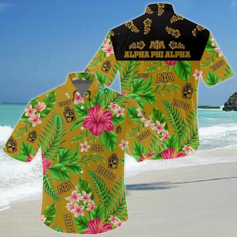 Tropcial Alpha Phi Alpha Short Sleeve Shirt J5