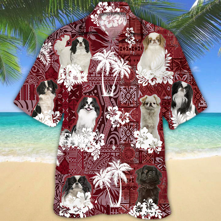 Japanese Chin Red Hawaii Gift For Dog Lover Animal Summer Shirts Ha64737