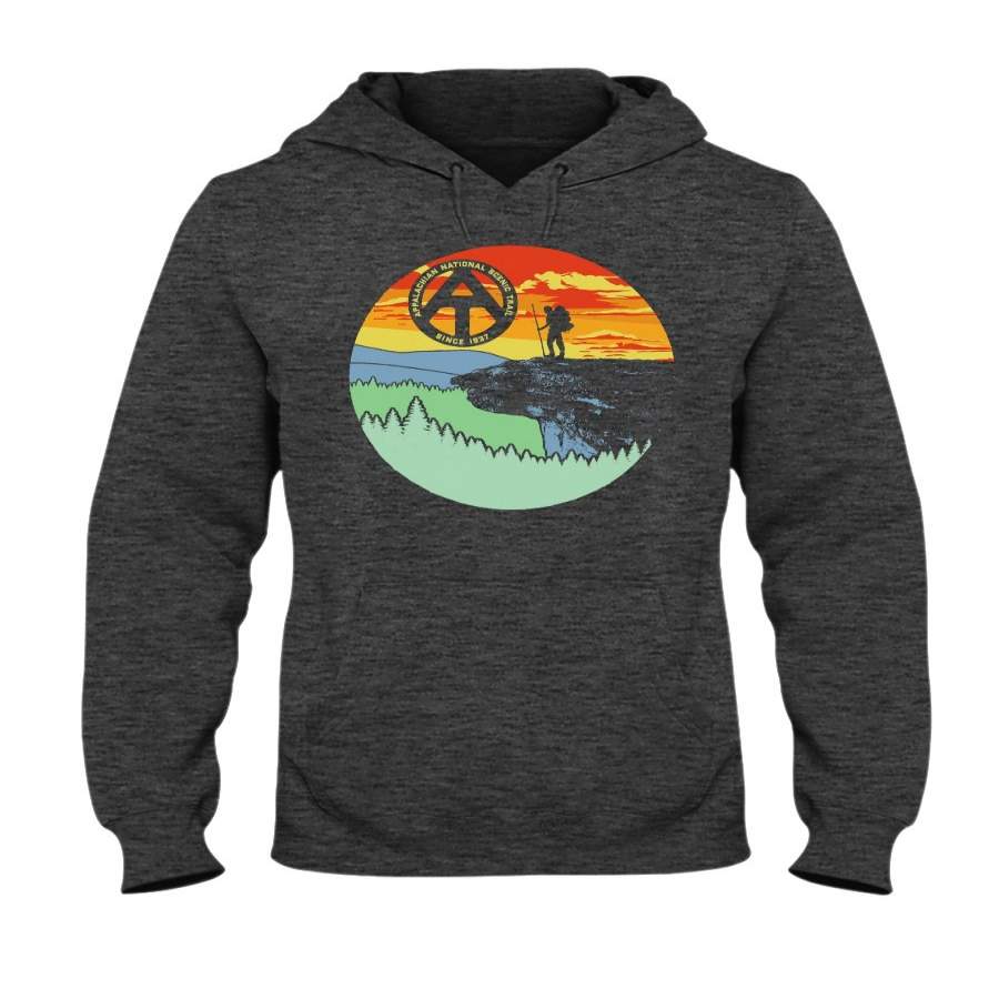 Appalachian Trail Hiker – McAfee’s Knob Retro Hiking Hoodie