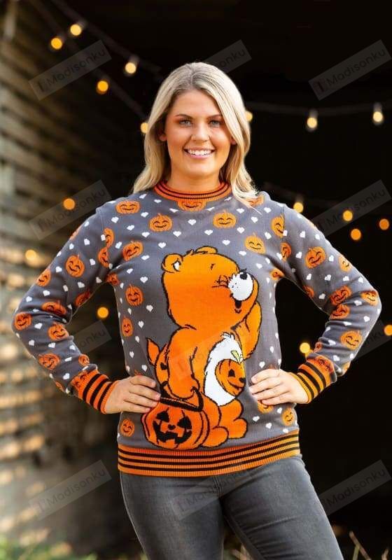 Care Bears Trick-Or-Sweet Bear Halloween Ugly Christmas Sweater, All Over Print Sweatshirt