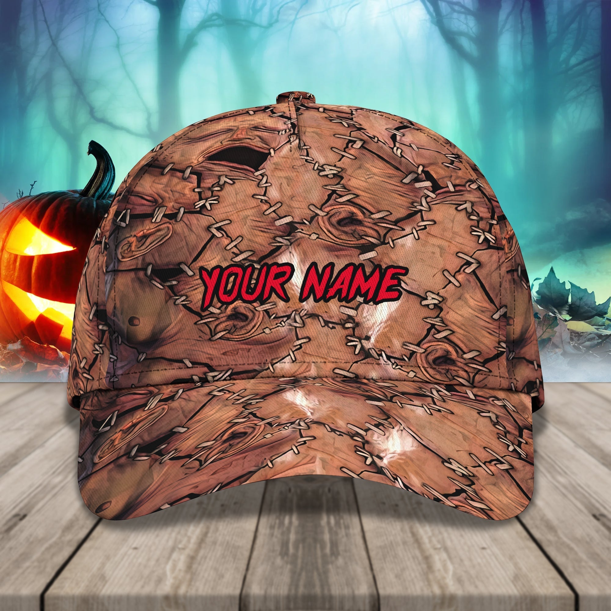 The Face Halloween Caps Unisex Customized Name Baseball Cap 3D, Cap With Adjustable Hat For Mens Womens