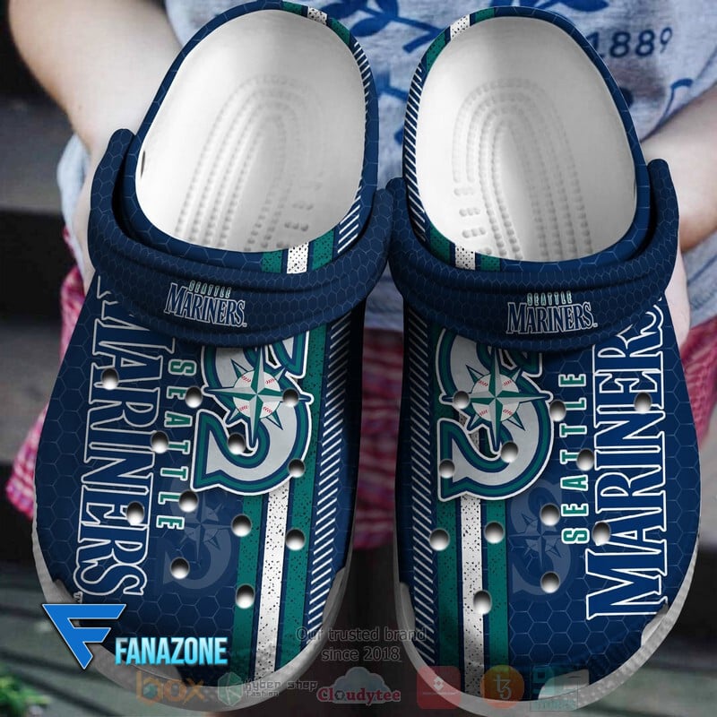 Seattle Mariners MLB Sport Crocs Clogs Crocband Shoes Comfortable For Men Women and Kids