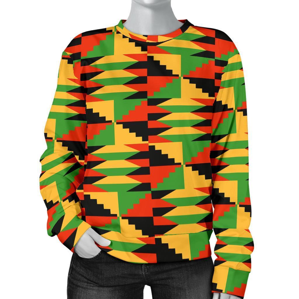 Kente African Pattern Print Women’S Sweatshirt