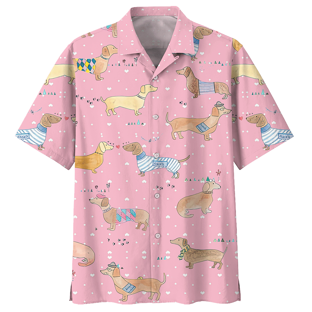 Dachshund Hawaii Shirt Ha39487