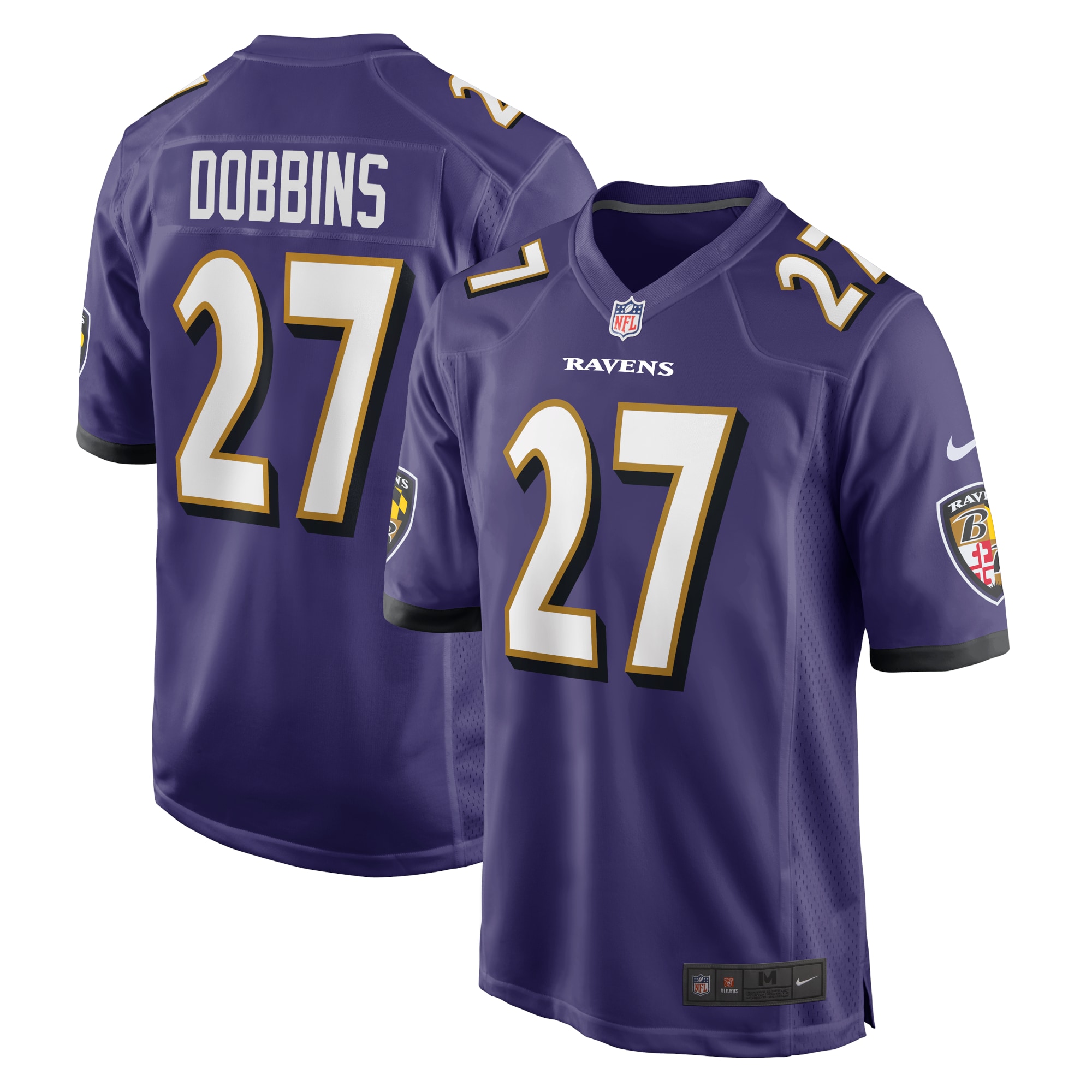 J.K. Dobbins Baltimore Ravens Game Team Jersey – Purple