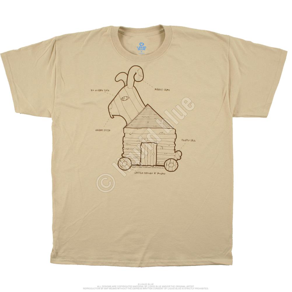 Monty Python Trojan Rabbit Tan T-Shirt – Special Order