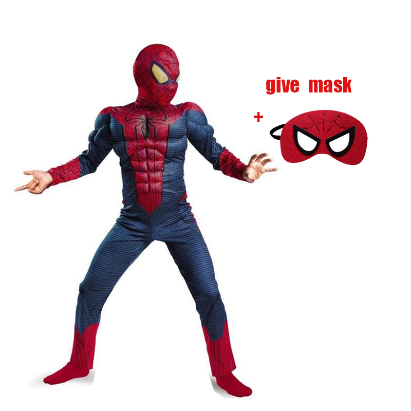 4-12Y Boy Spiderman Raimi Cosplay Costume for Boys Carnival Halloween for Kids Party Costume Child Shield Gift Mask alx