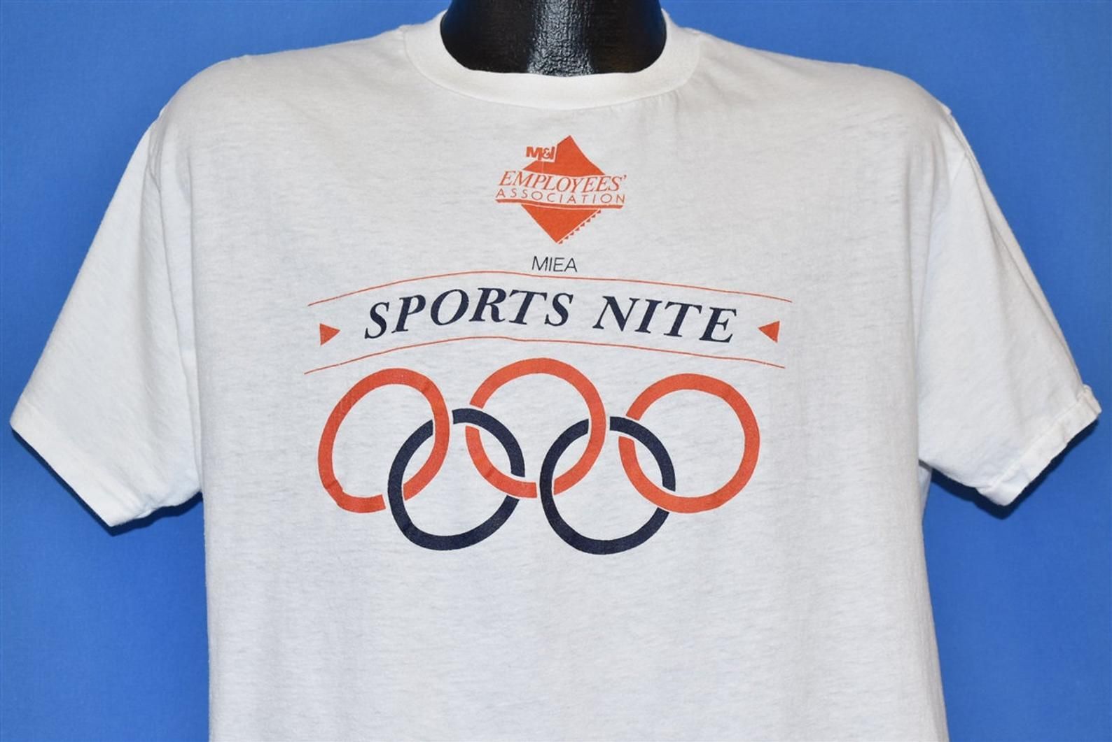 80S Sports Nite Employees Association Miea Mi Circle Logo T-Shirt