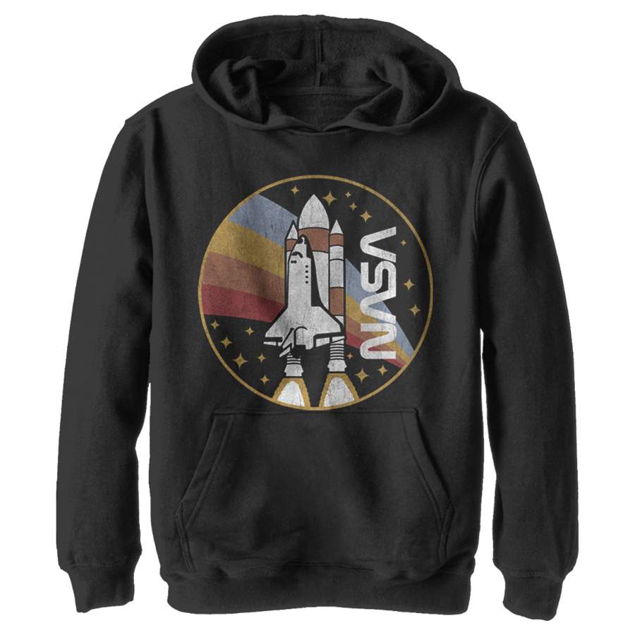 NASA Boy’s Rainbow Launch  Lightweight Hoodie