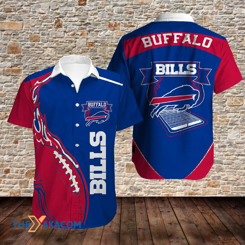 Buffalo Bills Pigskin Gift For Fan Nfl Short Sleeve Hawaii Shirt Ha86128