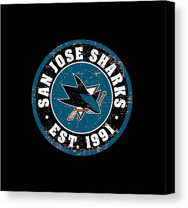 5 San Jose Sharks Cesar Snider Canvas Print