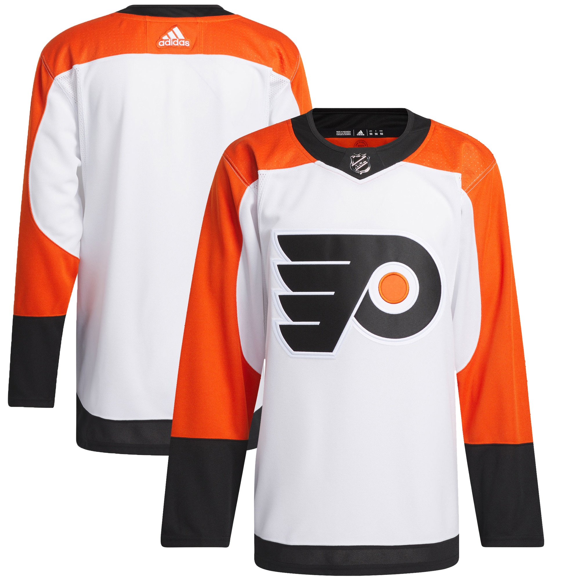 Men's Philadelphia Flyers adidas White Away Primegreen Authentic Jersey