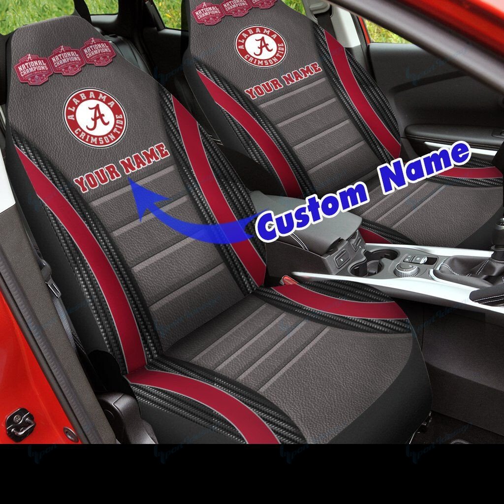 Alabama Crimson Tide Personalized Car Seat Covers Bg15