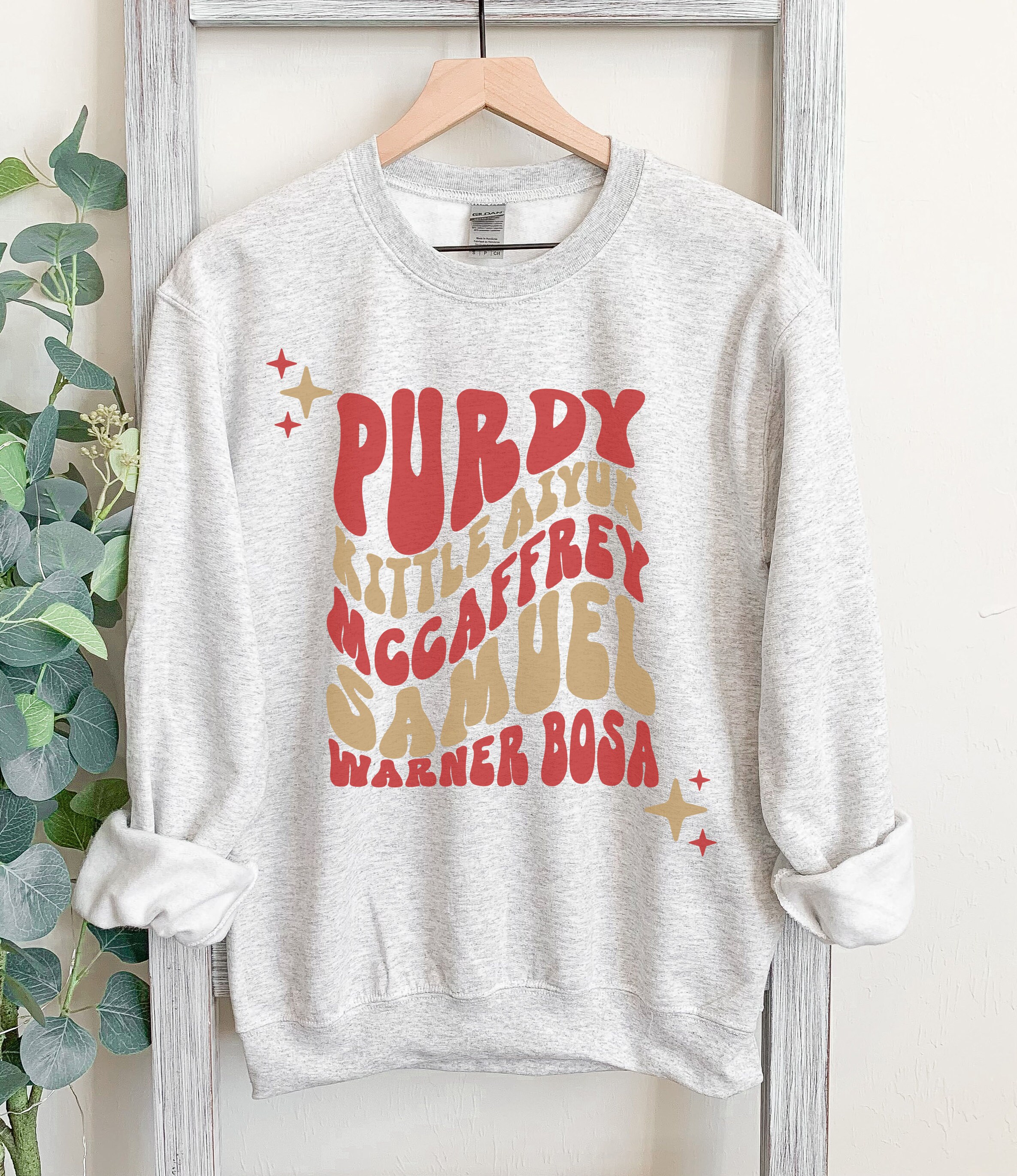 Retro San Francisco Football Players Sweatshirt, 2023-2024 Season, Sunday Football Crewneck Sweatshirt, San Francisco Fans