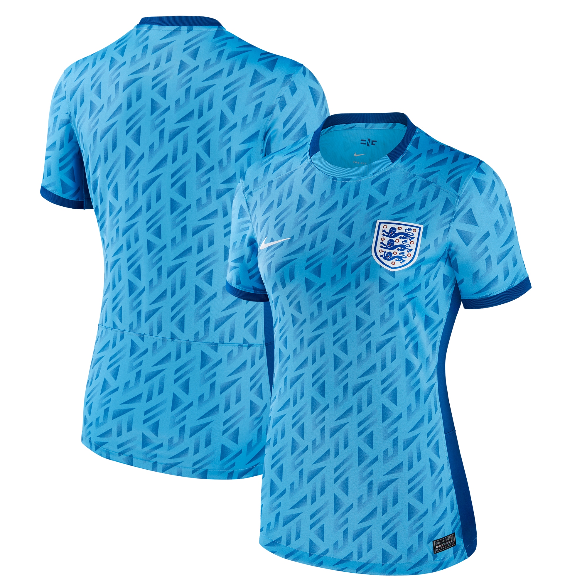 England Women's National Team Women's 2023 Away Stadium Replica Jersey – Light Blue