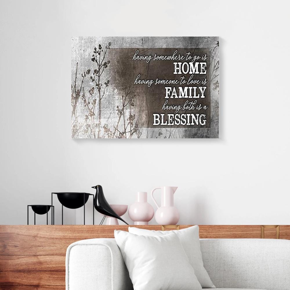 Canvas Art Prints Home Family Blessing Vintage Christian Wall Art Canvas Wall Art Home Decor