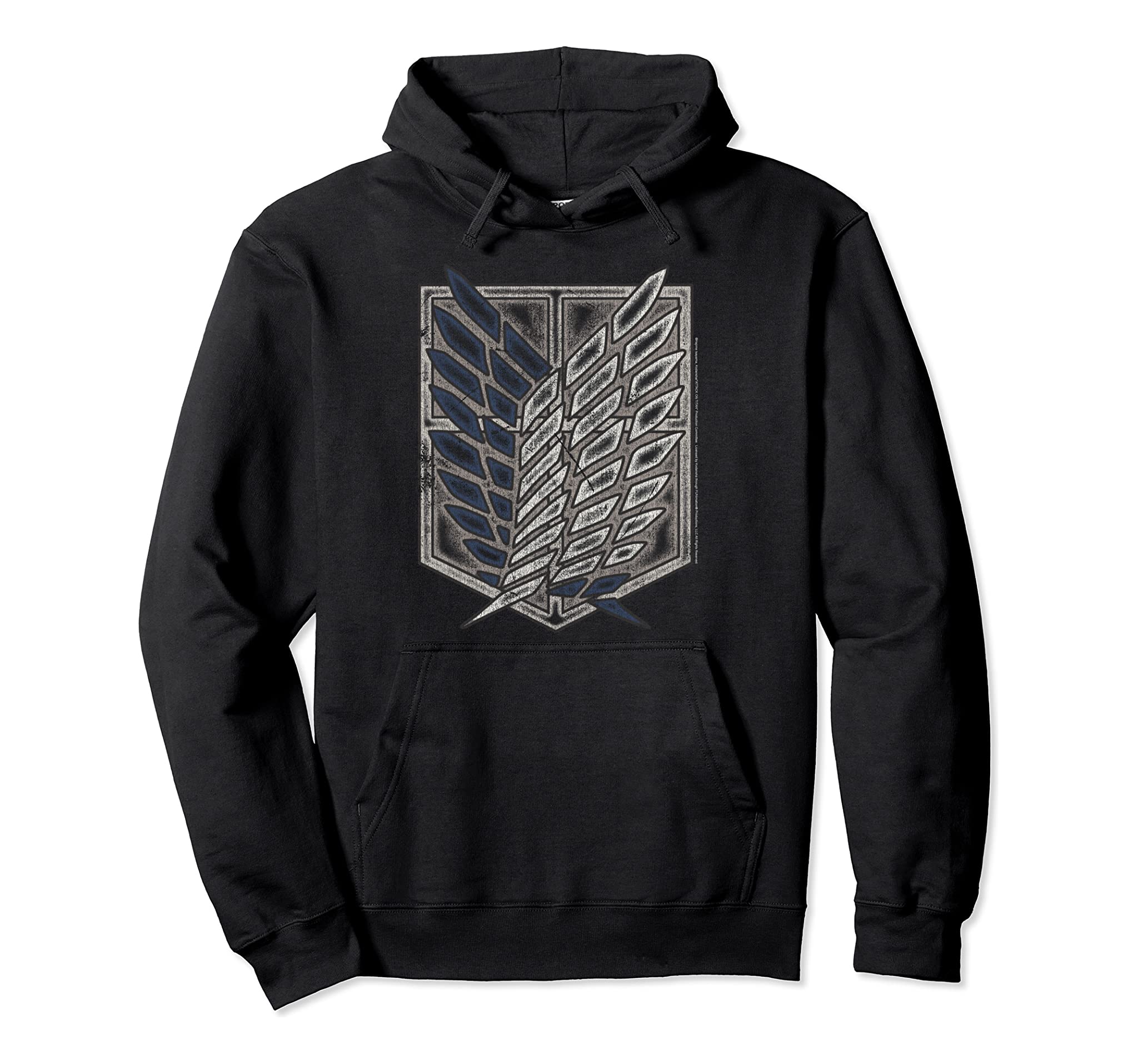 Attack On Titan Season 2 Distressed Scout Symbol Hoodie