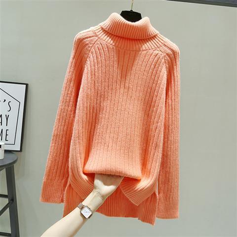 Brown Sweaters for Women Striped Cashmere Y2k Turtleneck Tops Vintage Knitted Pullover Winter 2022 Trend Sweater Woman Fashion alx