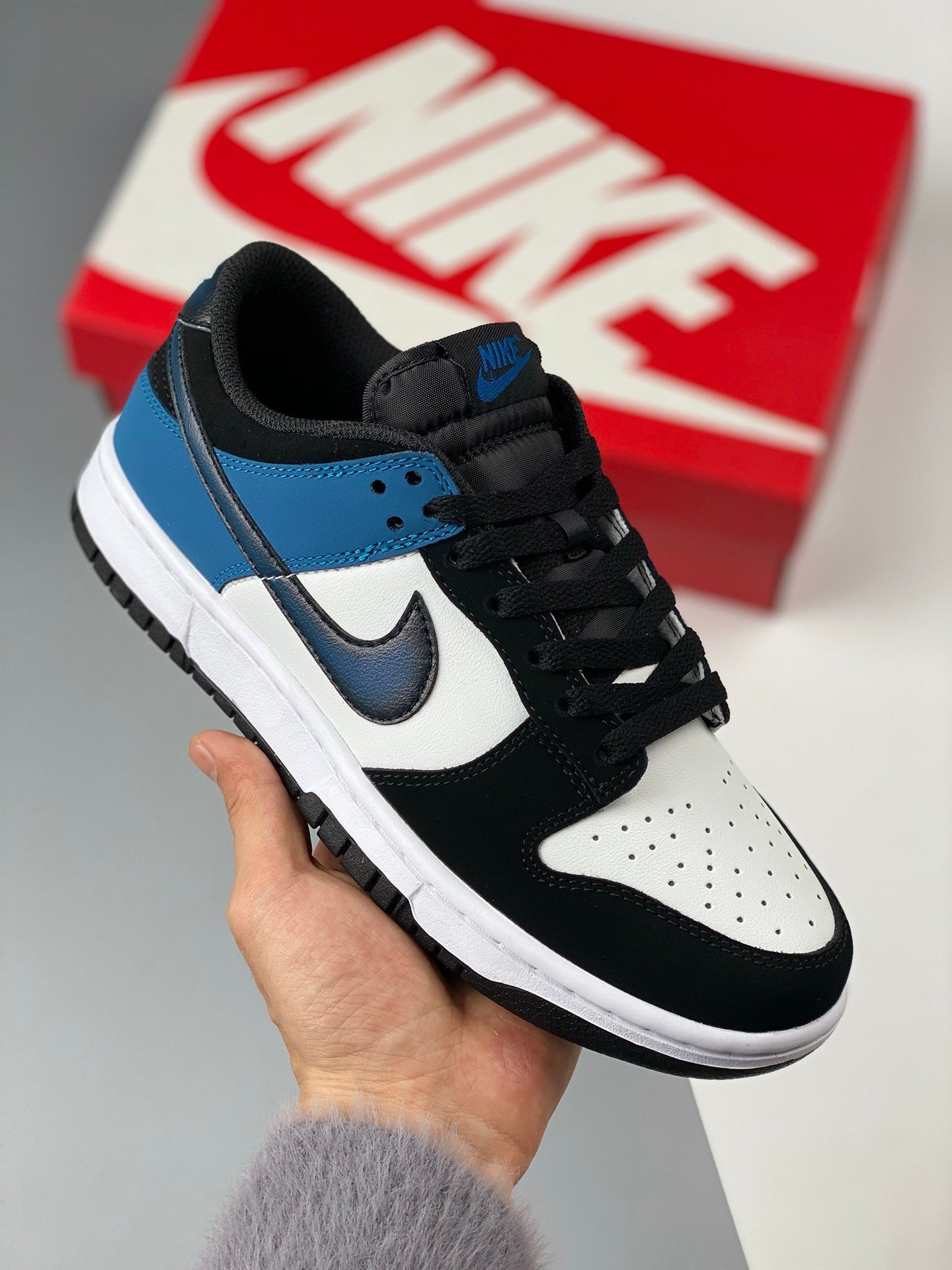 Nike Dunk Low Summit WhiteIndustrial Blue-Black FD6923-100 5339230