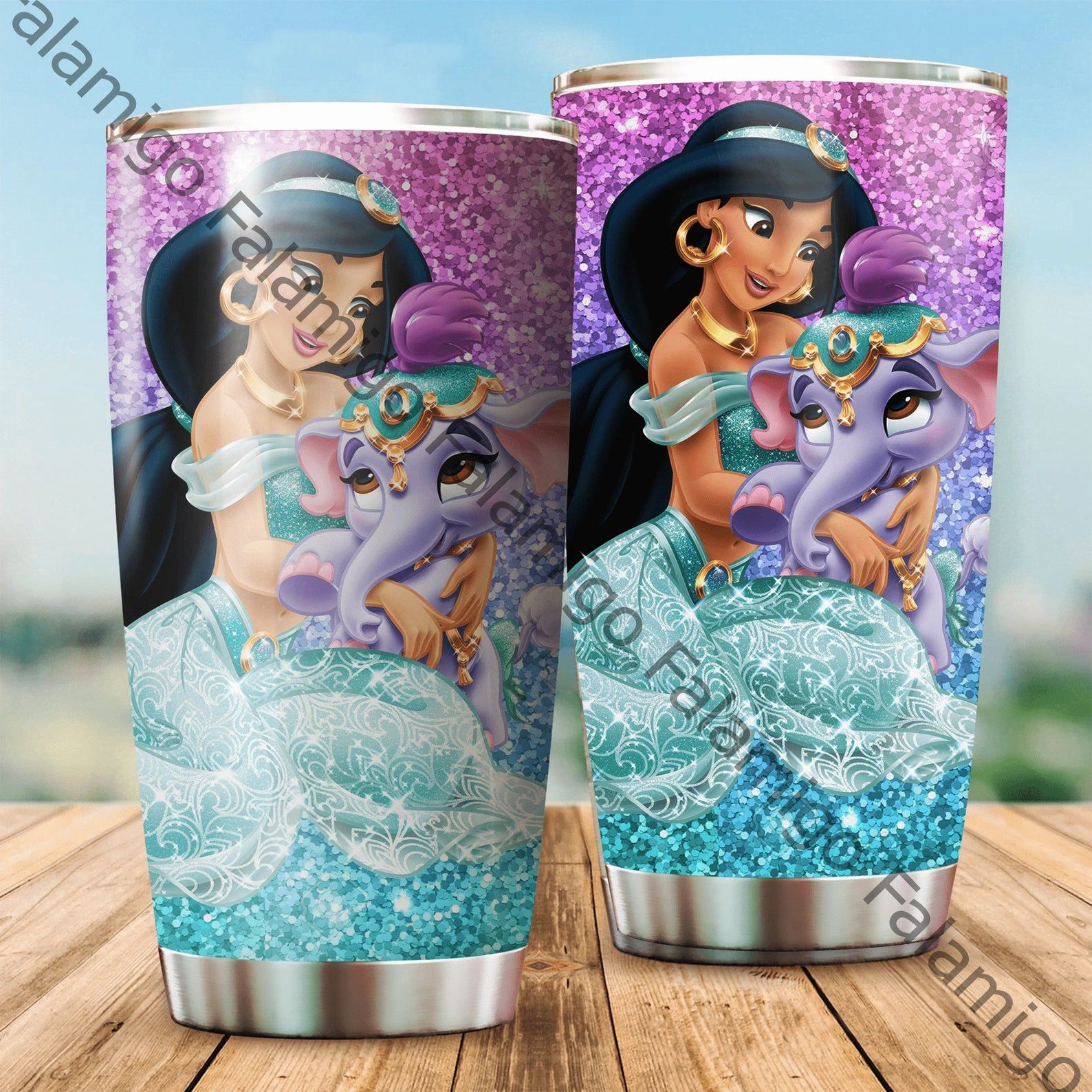 Aladdin Jasmine Princess Stainless Steel Tumbler – Tumbler 20oz