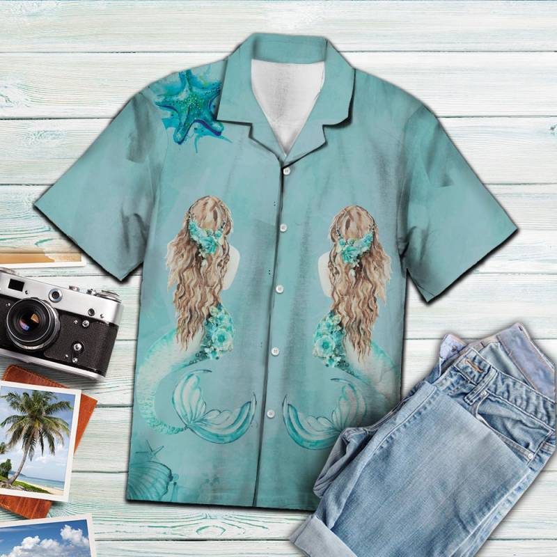 Lovely Mermaid Hawaii Shirt Ha75414