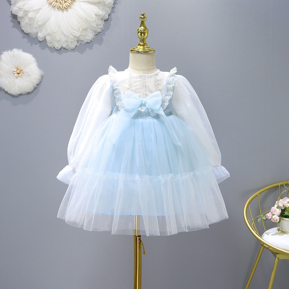 Baby Girls Dress Kids Clothes Lolita Costume Cute Cosplay Spring Autumn 2-9 Years Party Dresses For Girl Children’s Clothing alx